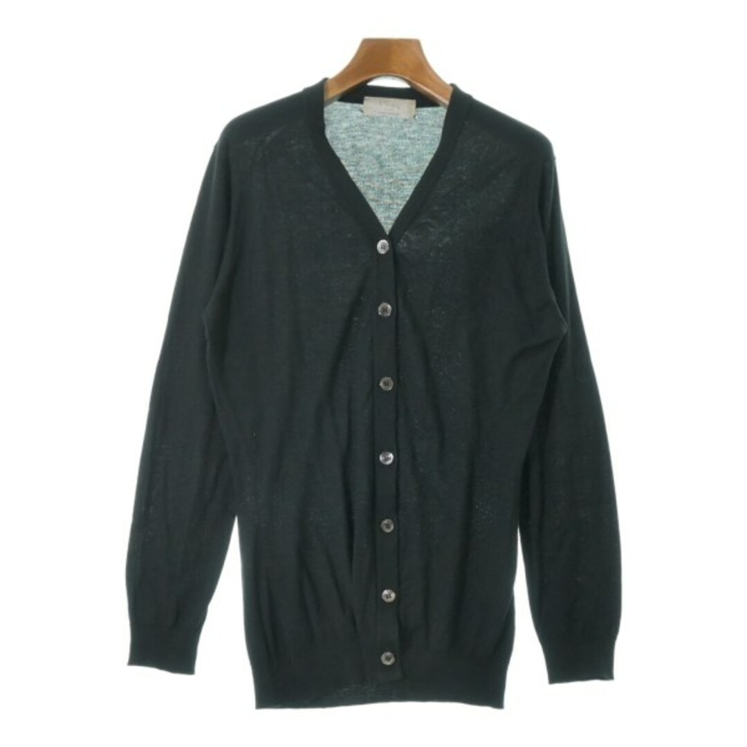 JOHN SMEDLEY ジョンスメドレー カーディガン S 黒 【古着】-