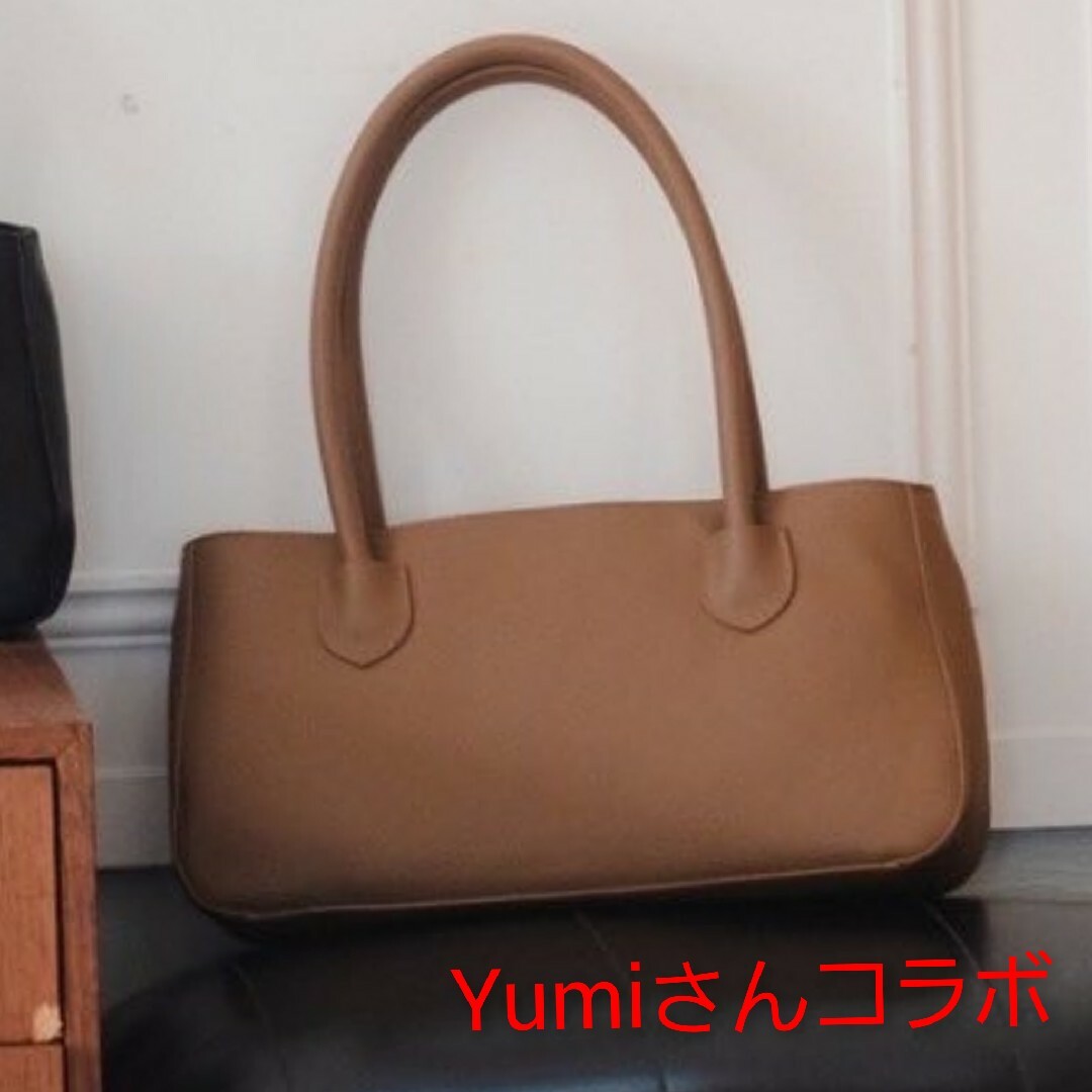 しまむら(シマムラ)のしまむら  yumi  トートバッグ  横長  ゆみ ブラウン  ヨコトート レディースのバッグ(トートバッグ)の商品写真