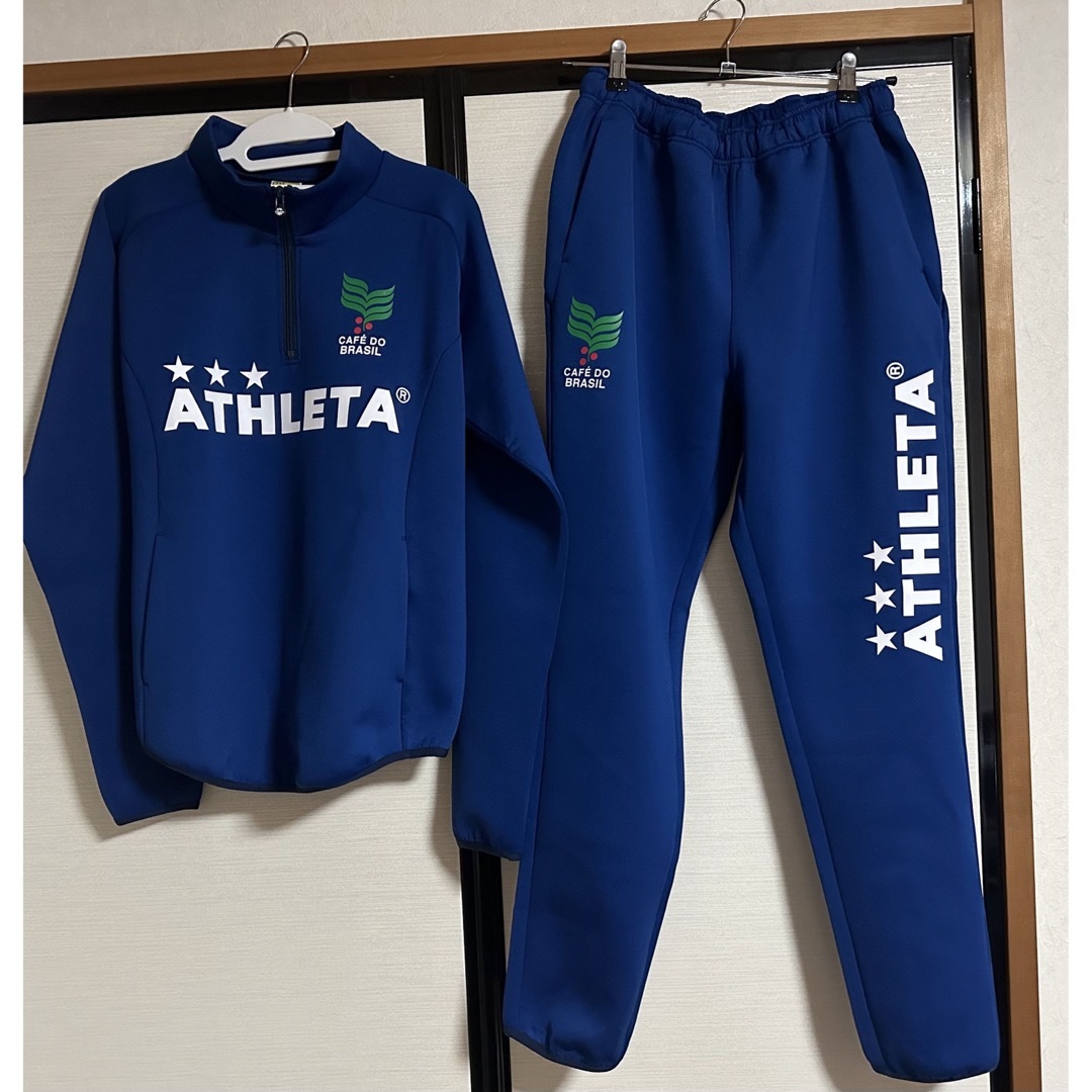 ATHLETA ATHLETA アスレタ ジャージ トレーニングウェア 上下 ブルー Mサイズの通販 by 断捨離中｜アスレタならラクマ