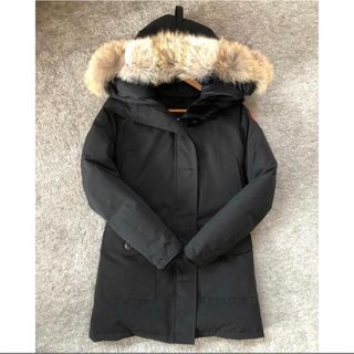 カナダグース(CANADA GOOSE)の極美品☆カナダグース ブロンテ ダウンコート　グリフィンタグ　ブラック(ダウンコート)