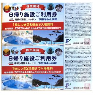 下田海中水族館　小涌園ユネッサン　入場無料券(遊園地/テーマパーク)