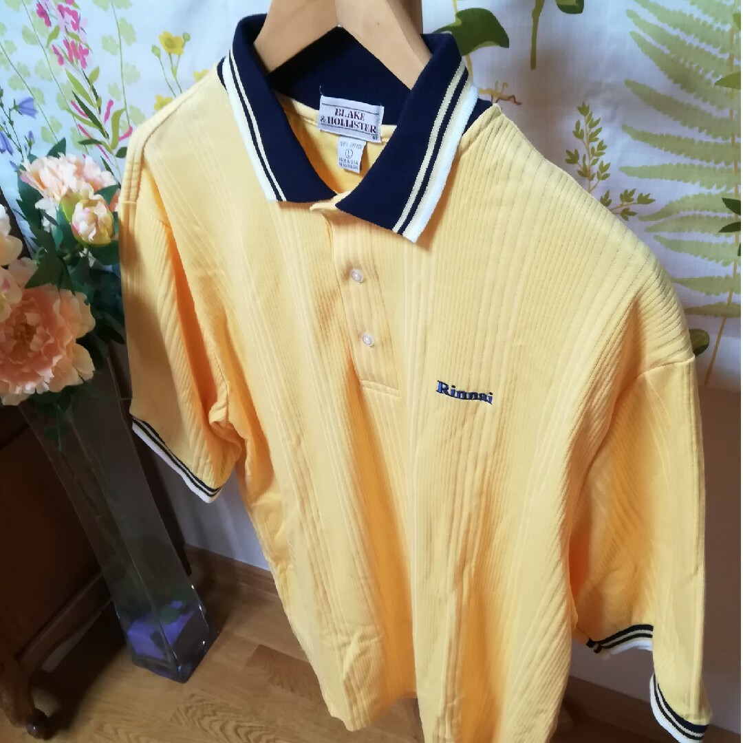 ✨Blake & Hollister 米国製の黄色のポロシャツ3Lサイズ♪ メンズのトップス(ポロシャツ)の商品写真