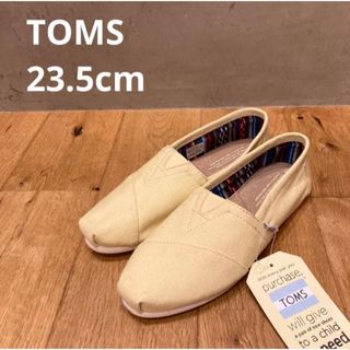 新品送料込み　TOMS トムス　スリッポン　イエロー　23.5cm