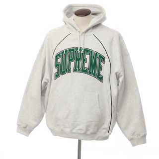超歓迎 Supreme パーカー グレー 厚手 刺繍ロゴ XL相当 パーカー - www
