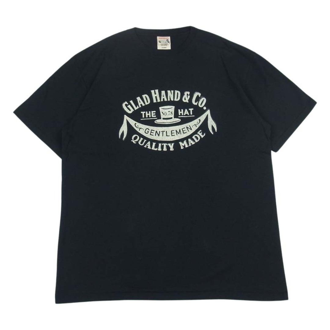 GLADHAND & Co. グラッドハンド RICH COMPANY リッチ カンパニー 半袖 クルーネック Tシャツ ブラック系 XL