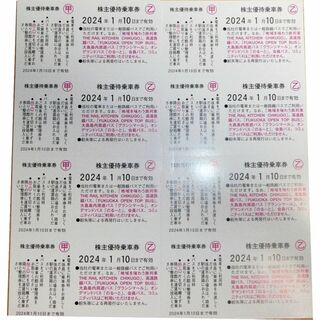 南海電気鉄道 株主優待乗車カード(6回乗車カード) 期限:2024.1.10
