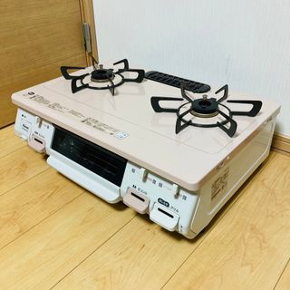 リンナイ(Rinnai)の【美品】Rinnai リンナイ 都市ガス用 ガスコンロ KGM64PK2L(ガスレンジ)