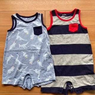 ベビーギャップ(babyGAP)のベビーギャップ　ロンパース2枚セット(ロンパース)