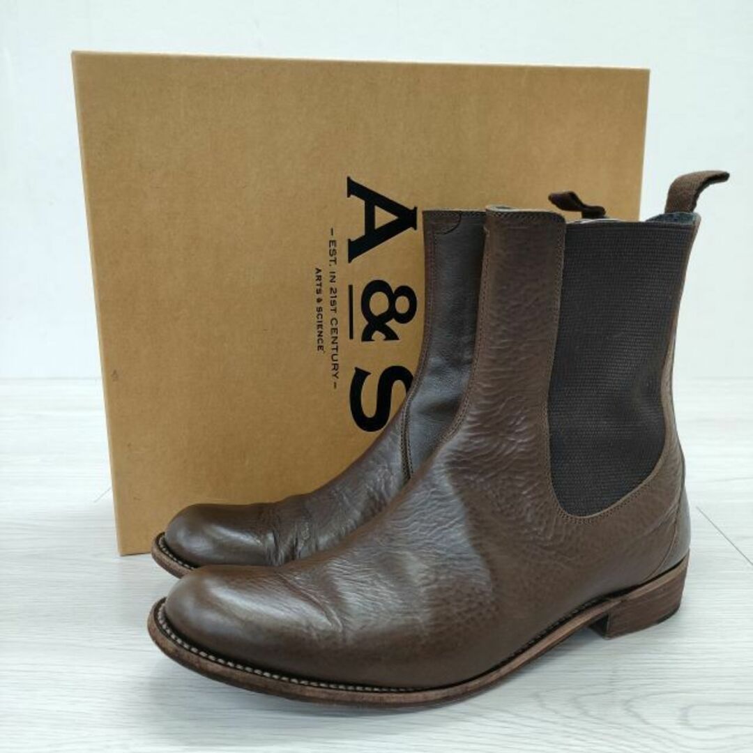 ARTS&SCIENCE(アーツアンドサイエンス)のARTS&SCIENCE beatle boots ビートルブーツ サイドゴアブーツ サイズ24cm ブーツ ブラウン #77 choco レディース アーツ&サイエンス【中古】3-0626G◎ レディースの靴/シューズ(ブーツ)の商品写真