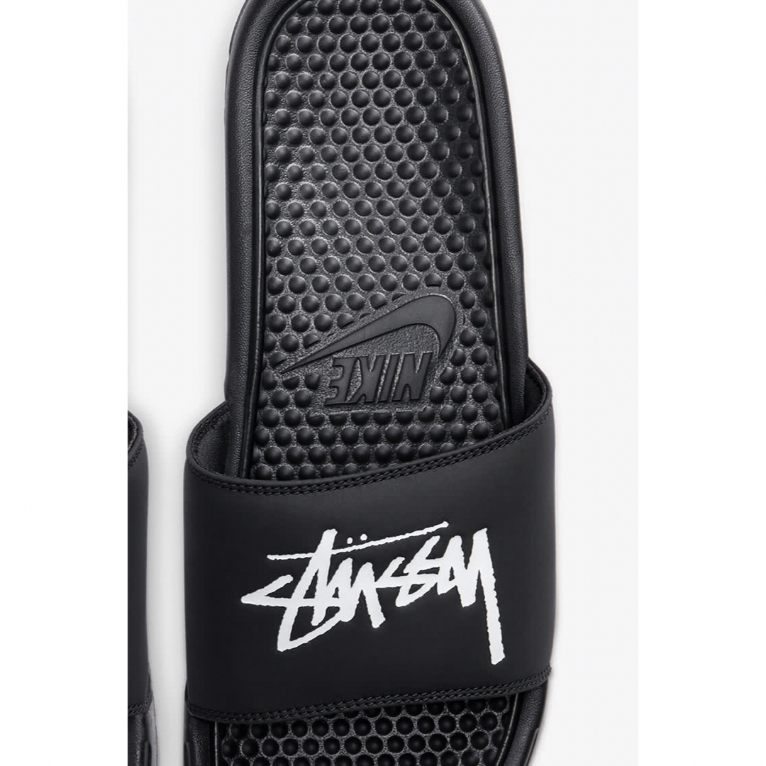 Stussy × Nike Benassi Slide Off Noir