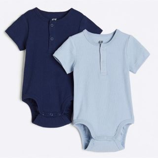 エイチアンドエム(H&M)のH&M ロンパース　2枚セット(ロンパース)