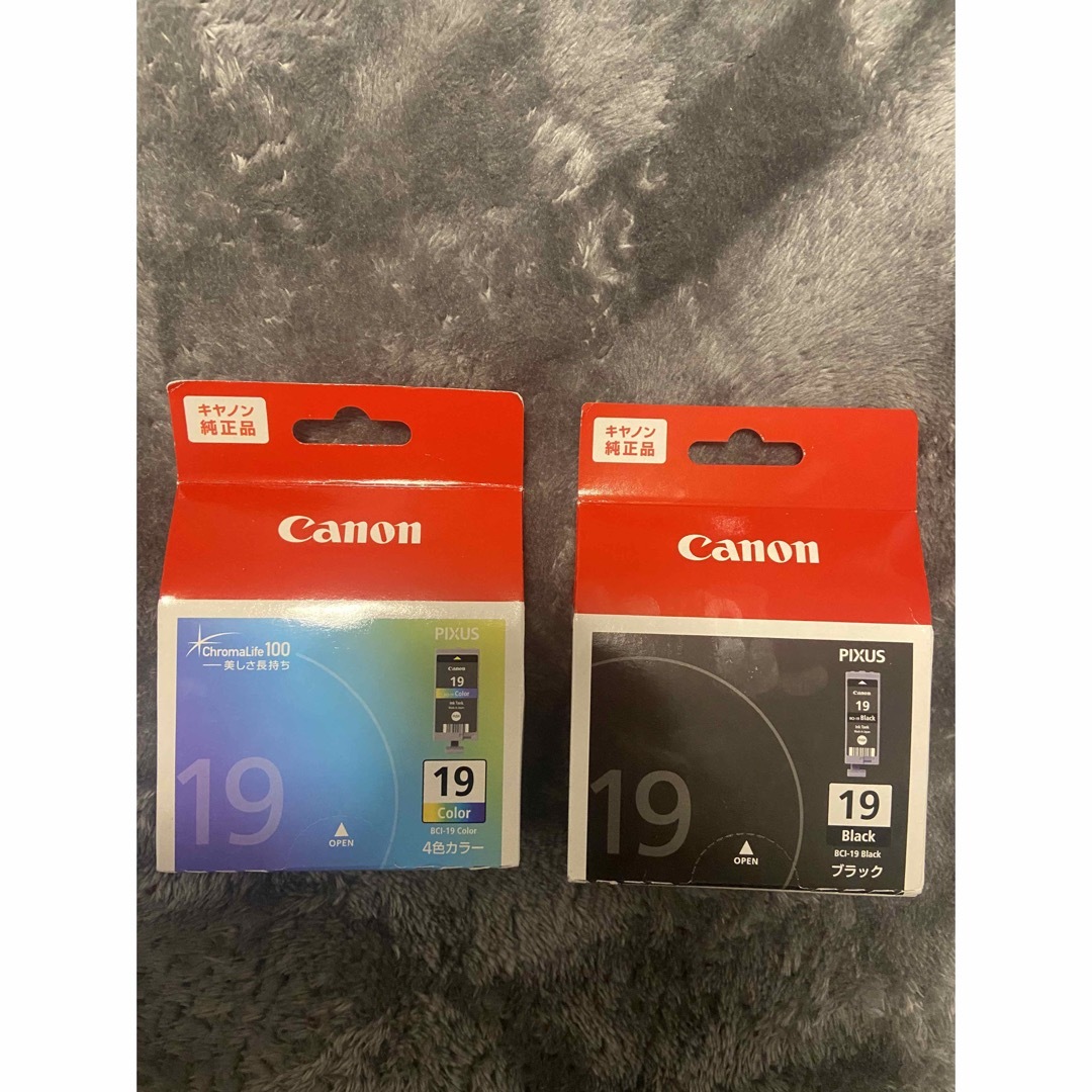 Canon(キヤノン)のCanon   インクカートリッジ BCI-19BK,CLR 2個セット スマホ/家電/カメラのPC/タブレット(PC周辺機器)の商品写真