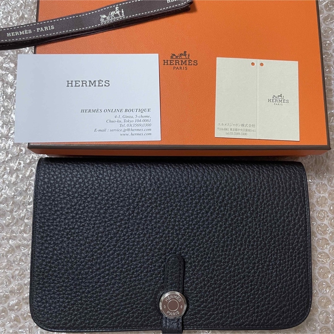 HERMES エルメス　ドゴン　ドュオ　黒　新品　2023年製 | フリマアプリ ラクマ