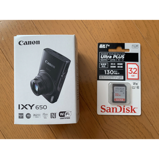 キヤノン(Canon)の※値下げしました！【未使用】Canon IXY 650 SL +SDカード付き(コンパクトデジタルカメラ)