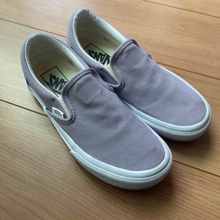 ヴァンズ(VANS)のVANS スリッポン　スニーカー　22cm パープル(スニーカー)