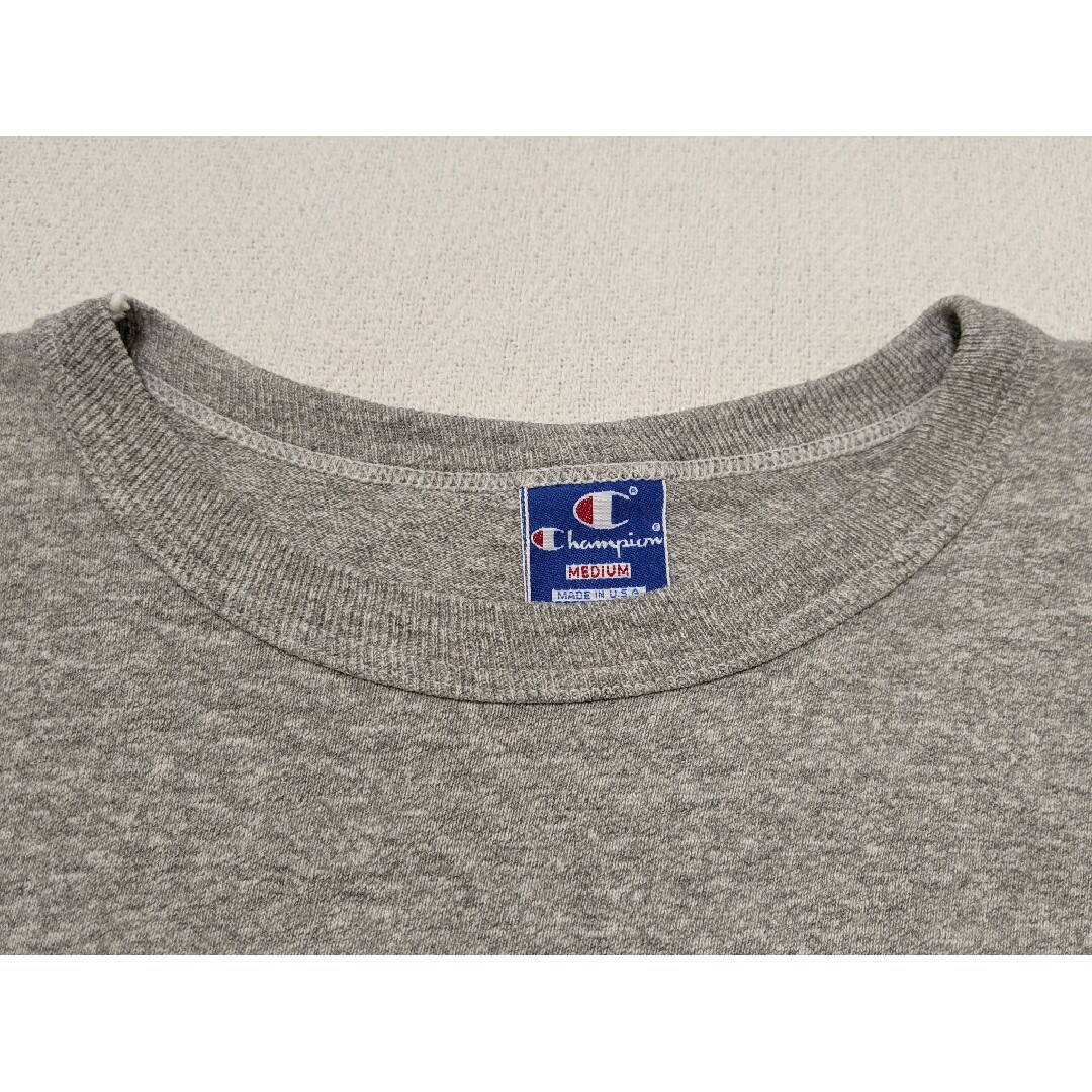 Champion(チャンピオン)の90s チャンピオン カレッジTシャツ ヴィンテージ 霜降 アメリカ製 米国古着 メンズのトップス(Tシャツ/カットソー(半袖/袖なし))の商品写真