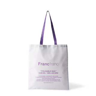 フランフラン(Francfranc)のFrancfranc エルン エコバッグ ロゴ グレー(エコバッグ)