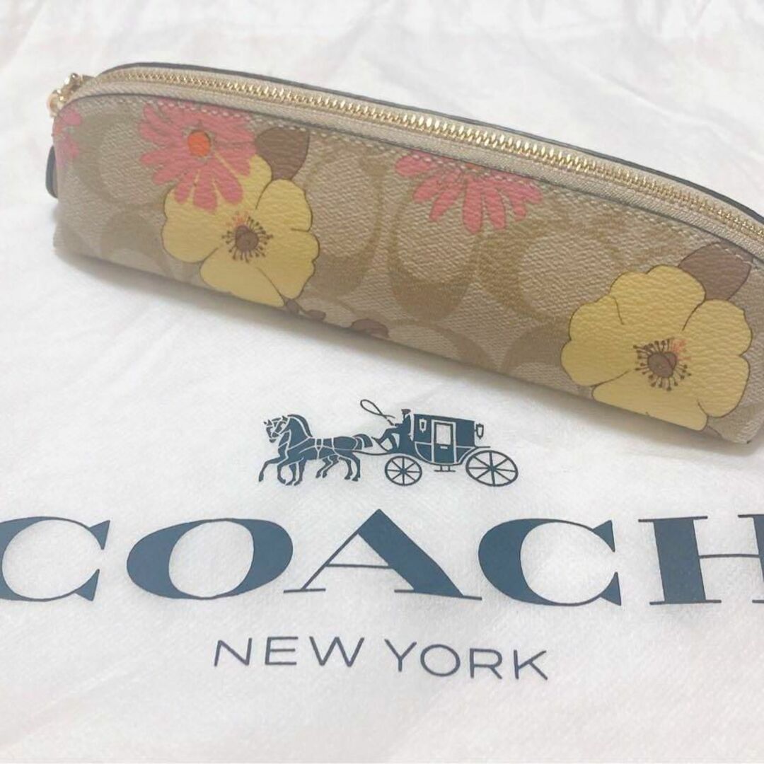 ✨未使用✨COACH コーチ ペンケース 筆記用具入れ フローラル 花柄