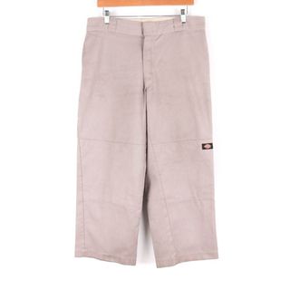 ディッキーズ(Dickies)のディッキーズ ワークパンツ チノパン ルーズフィット ダブルニー ボトムス アメリカ古着 メンズ 34×30サイズ ベージュ Dickies(その他)