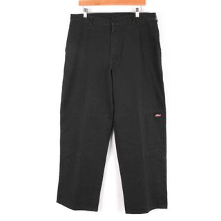 ディッキーズ(Dickies)のディッキーズ ワークパンツ チノパン ダブルニー 黒 ボトムス アメリカ古着 メンズ 36×32サイズ ブラック Dickies(その他)