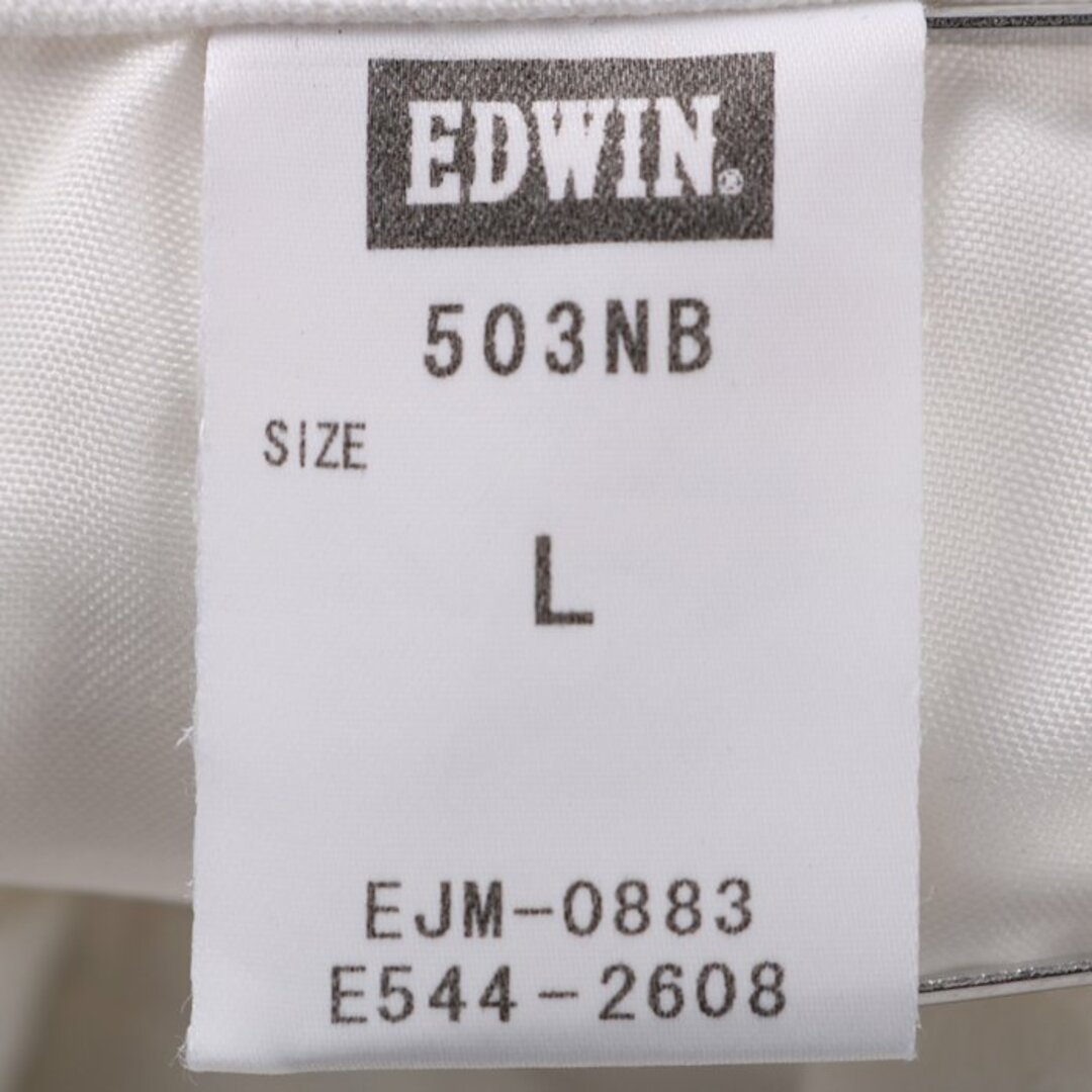 エドウィン 503NB デニムパンツ ジーンズ ストレッチ 無地 白 ボトムス 日本製 メンズ Lサイズ ホワイト EDWIN