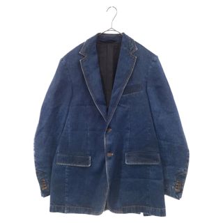 ディーゼル(DIESEL)のDIESEL ディーゼル Denim Blazer Jacket A05353 0JFAL デニムブレザー ジャケット テーラードジャケット ブルー(テーラードジャケット)