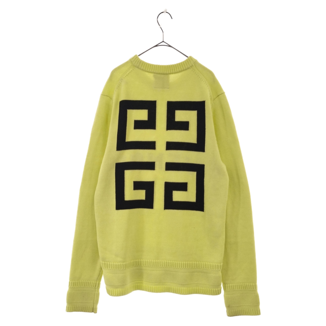 GIVENCHY ジバンシィ 21AW LOGO COTTON SWEATER BM90G9401M オーバーロゴ刺繍コットンニットプルオーバー クルーネックセーター