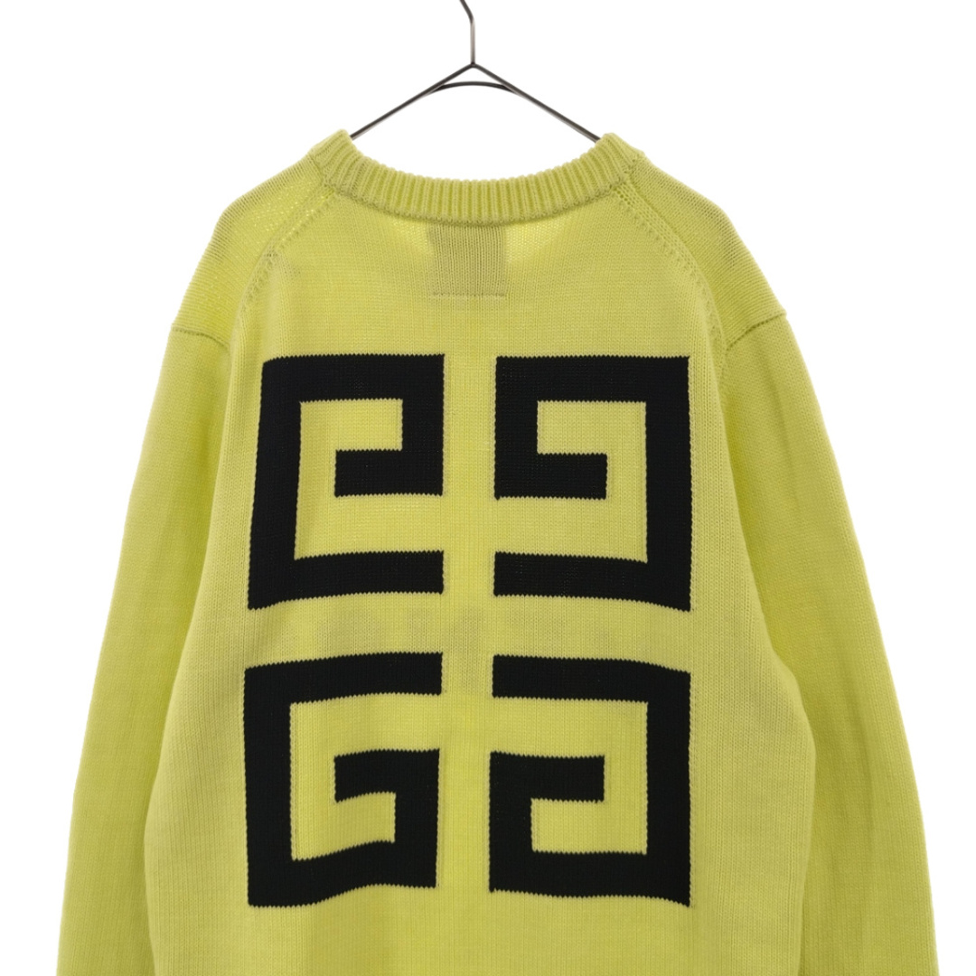 GIVENCHY ジバンシィ 21AW LOGO COTTON SWEATER BM90G9401M オーバーロゴ刺繍コットンニットプルオーバー クルーネックセーター