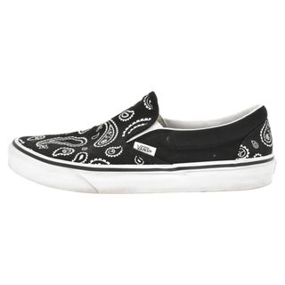 ヴァンズ(VANS)のVANS ヴァンズ SLIP-ON ペイズリー柄 スリッポン ローカットスニーカー US9/27cm 75105 ブラック(スニーカー)