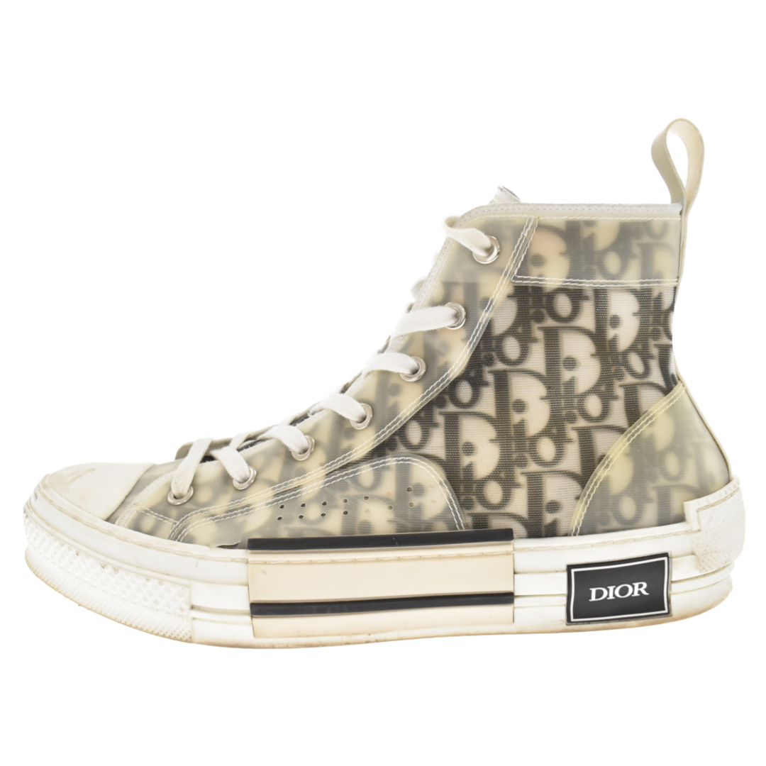 DIOR ディオール 19AW B23 High Top Sneakers オブリーク総柄ハイカットスニーカー ホワイト 3SH118YJP28センチワイズ