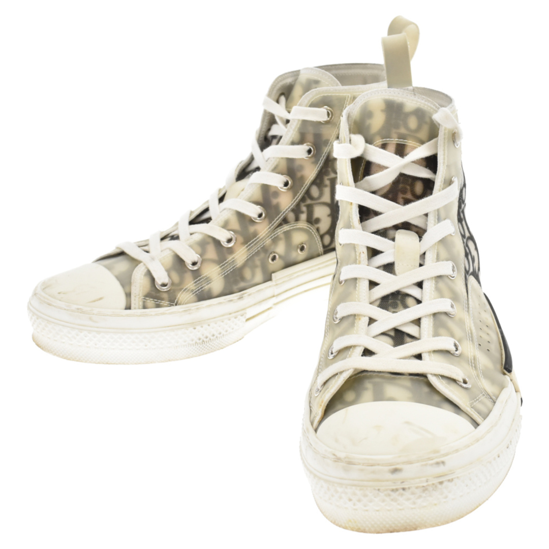 Dior(ディオール)のDIOR ディオール 19AW B23 High Top Sneakers オブリーク総柄ハイカットスニーカー ホワイト 3SH118YJP メンズの靴/シューズ(スニーカー)の商品写真