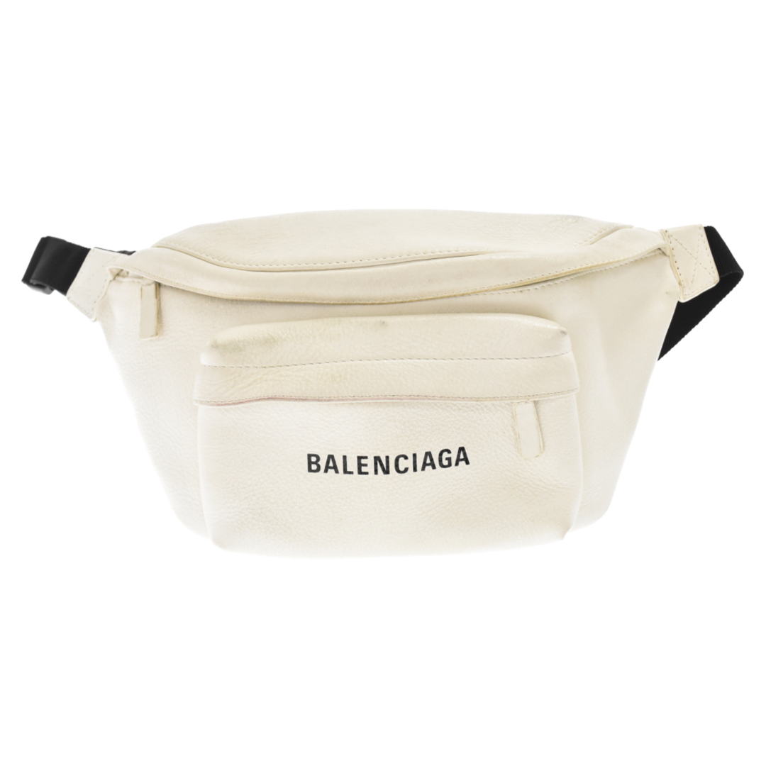 BALENCIAGA バレンシアガ EVERYDAY L BELT PACK 552375 エブリデイ レザーベルトボディバッグ ウエストバッグ ホワイト