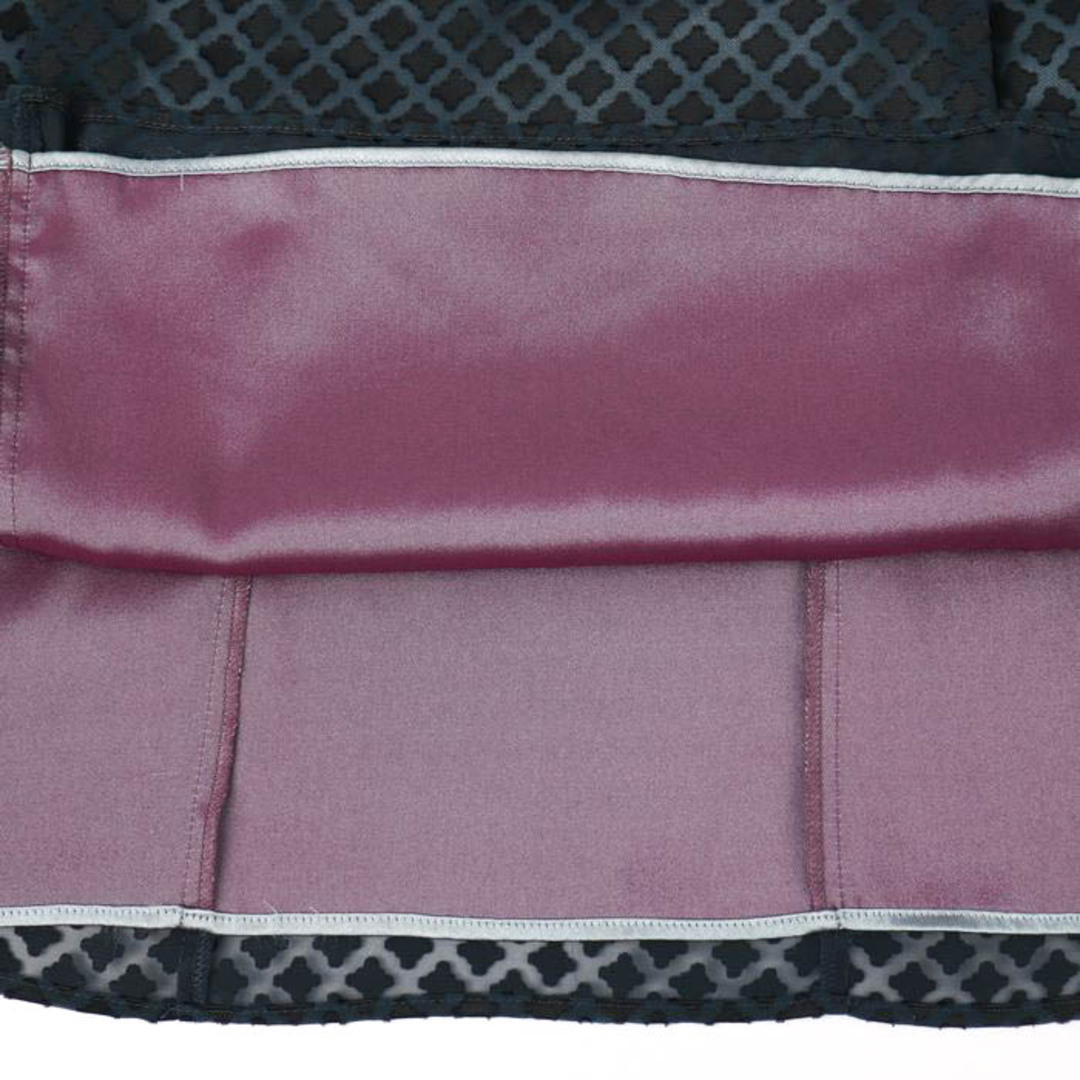 UNTITLED(アンタイトル)のアンタイトル ワンピース スクエアネック ドレス ノースリーブ 膝丈 シフォン 日本製 フォーマル レディース 2サイズ ネイビー UNTITLED レディースのワンピース(その他)の商品写真