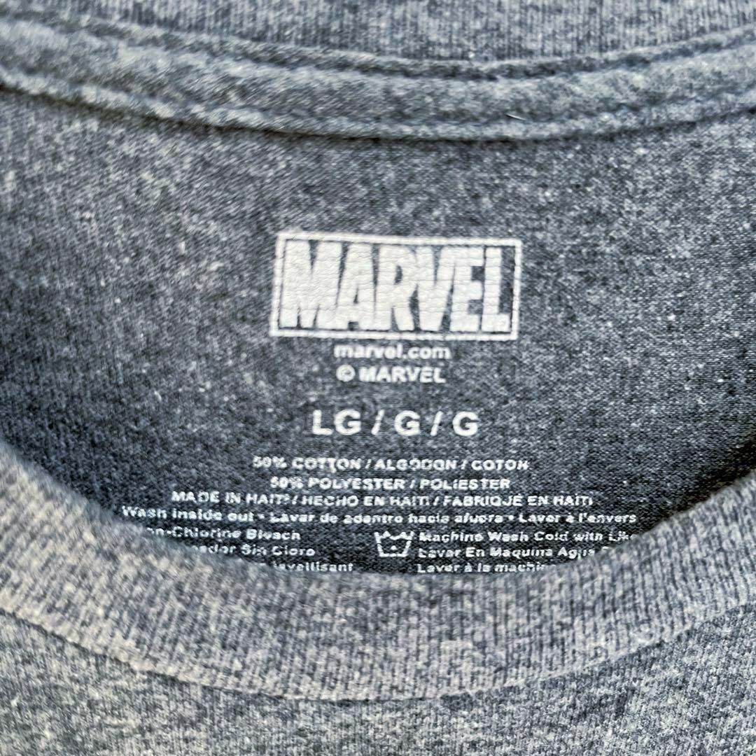 MARVEL(マーベル)のアメリカ古着MARVEL マーベル　オーバーサイズプリントTシャツ　サイズL 灰 メンズのトップス(Tシャツ/カットソー(半袖/袖なし))の商品写真