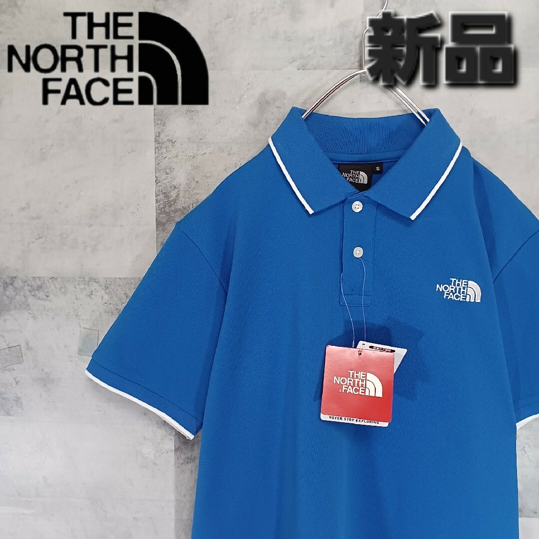 ✨新品 タグ付き✨ THE NORTH FACE メンズ ポロシャツ ブルー S