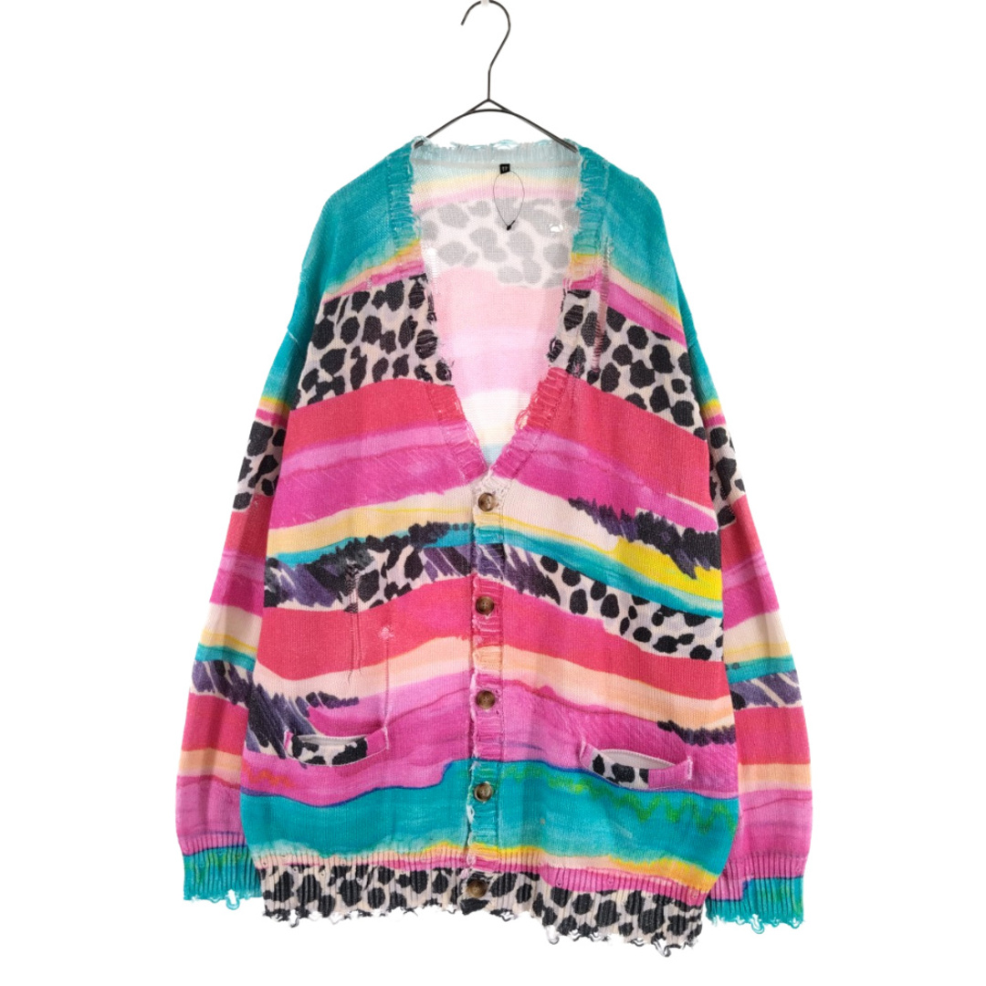 R13 アールサーティン Multi-Striped Cardigan マルチカラーセーター
