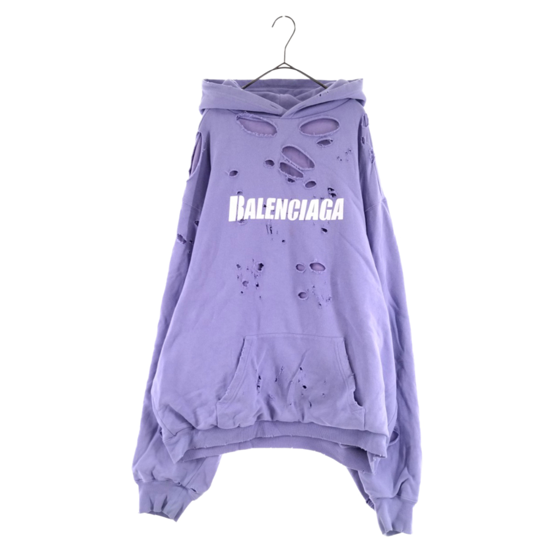 Balenciaga - BALENCIAGA バレンシアガ 21SS Caps Destroyed Hoodie