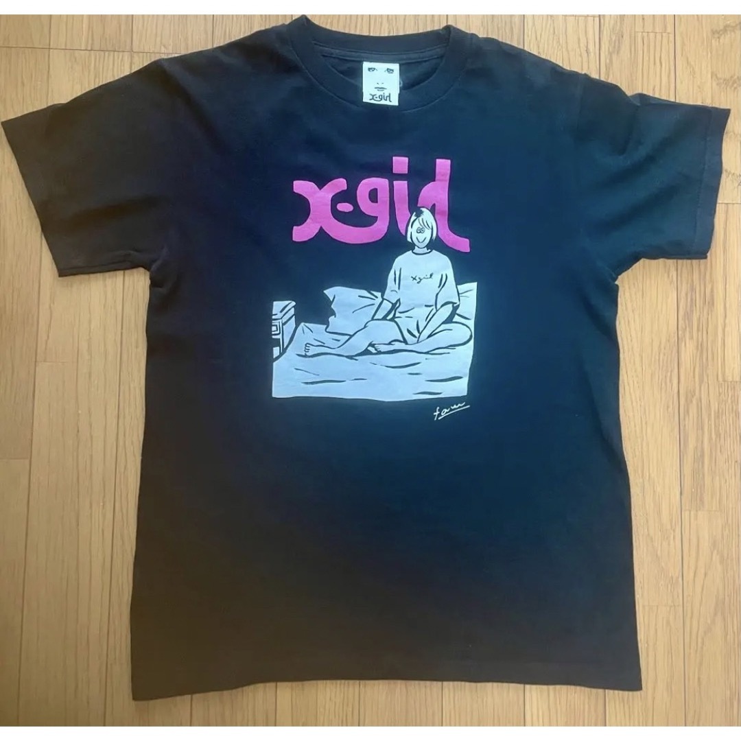 X-girl - X-girl エックスガール ピンクロゴ 半袖 Tシャツの通販 by ...
