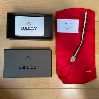 バリー(Bally)の【新品未使用品】BALLY 携帯ストラップ レッド(ストラップ/イヤホンジャック)