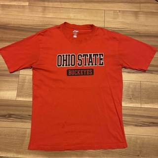 オハイオ州立大学 バックアイズ フットボール Tシャツ L(Tシャツ/カットソー(半袖/袖なし))