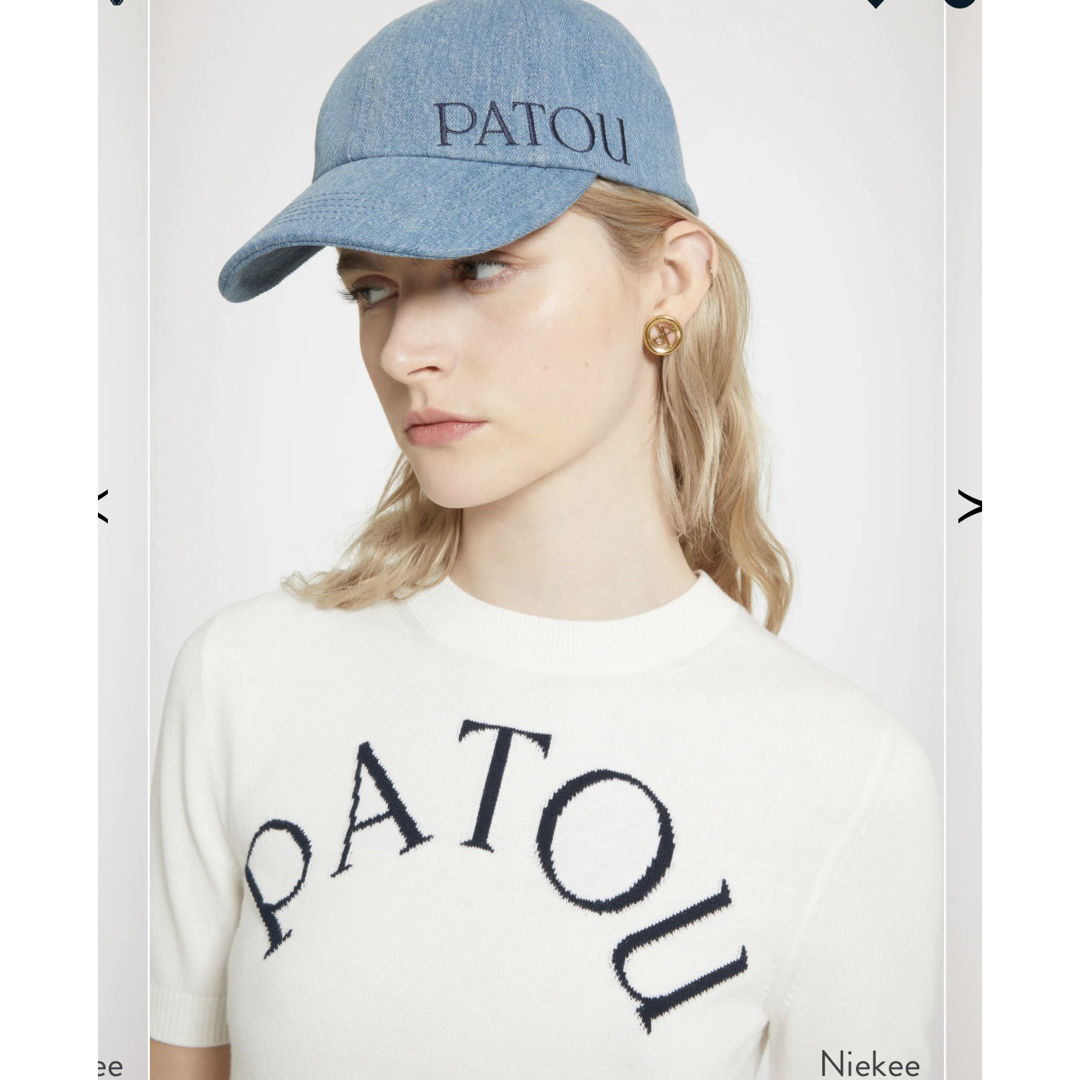 PATOU - PATOU パトゥ2023/SSコットンブレンドジャガードニット S 新品