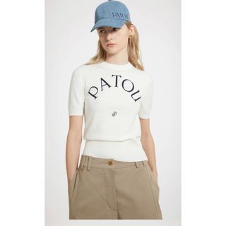 パトゥ(PATOU)のPATOU パトゥ2023/SSコットンブレンドジャガードニット S 新品未使用(Tシャツ(半袖/袖なし))