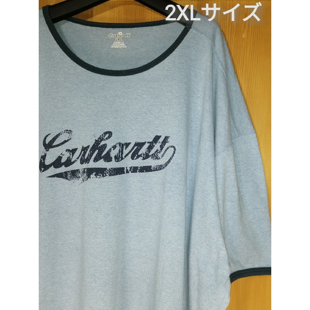 carhartt(カーハート)のCarhartt　2XLサイズ　ロゴプリントTシャツ メンズのトップス(Tシャツ/カットソー(半袖/袖なし))の商品写真