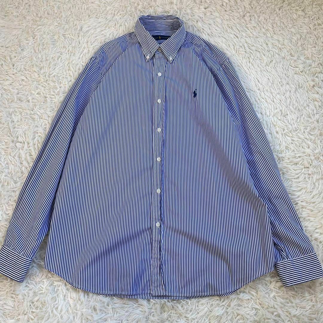 Ralph Lauren - 【美品】ラルフローレン 長袖 シャツ ストライプ柄