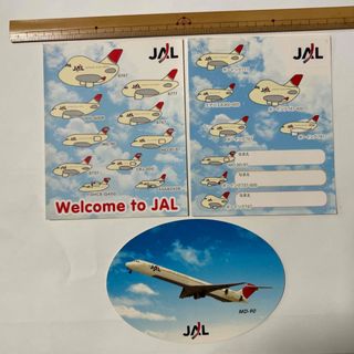 ジャル(ニホンコウクウ)(JAL(日本航空))のJAL ステッカー 3枚(航空機)