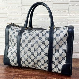 日本販売正規品 グッチ GG PVC×レザー ボストン ハンド バッグ