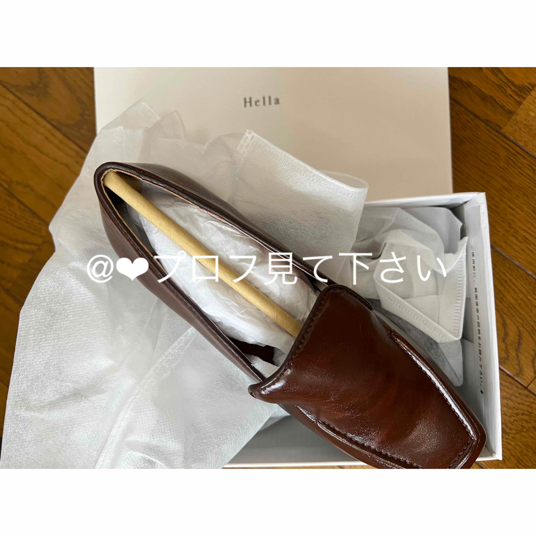 hella square toe flat loafer① - ローファー/革靴