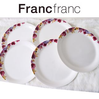 フランフラン(Francfranc)の❤新品 フランフラン フロナ プレート Lサイズ 5枚セット❤(食器)