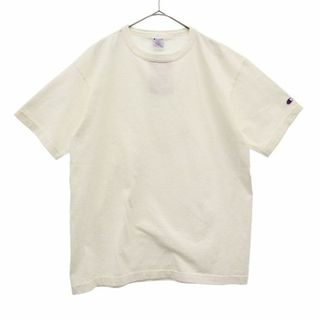 チャンピオン(Champion)の未使用 チャンピオン USA製 ワッペン 半袖 Tシャツ L ホワイト系 Champion ヘビーウェイト ロゴ メンズ 【中古】  【230709】(Tシャツ/カットソー(半袖/袖なし))