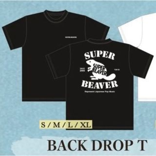 SUPER BEAVER　バックドロップTシャツ　黒(ミュージシャン)